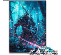 Puzzles for Teenagers Teens 1000pc Puzzle Japanese Neon Ninja, Challenging Game And Family Play with Fully Interlocking Randomly Shaped Pieces (Size 26x38cm)