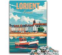 Puzzles for Teenagers Teens 1000pc Puzzle Lorient France Educational Stress Relief Toy Parent-child Interaction for And Age 14 (size 38x26cm)