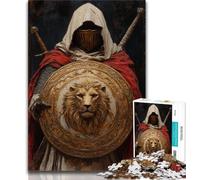 Puzzles for Teenagers Teens 1000pc Puzzle Medieval Knights,Challenging Game Toys for Is Ideal As A Gift for The Whole Family (75x50cm)