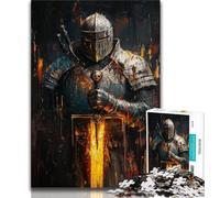 Puzzles for Teenagers Teens 1000pc Puzzle Medieval Knights,Challenging Game Toys for Is Ideal As A Gift for The Whole Family (75x50cm)