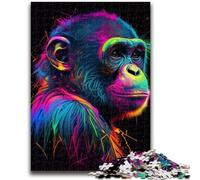 Puzzles for Teenagers Teens 1000pc Puzzle Monkey Animal Pop Art Educational Stress Relief Toy Parent-child Interaction for And Age 14 38x26cm