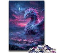 Puzzles for Teenagers Teens 1000pc Puzzle Mysterious Dragon Help The Brain Exercise Addictive Toys to Cultivate Patience Suitable for Couples 50x75cm