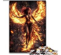 Puzzles for Teenagers Teens 1000pc Puzzle Mysterious Phoenix Girl, Help The Brain Exercise Addictive Toys to Cultivate Patience Enhance Memory (Size 26x38cm)