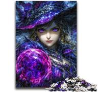 Puzzles for Teenagers Teens 1000pc Puzzle Mysterious Witch Educational Stress Relief Toy Parent-child Interaction for And Age 14 50x75cm