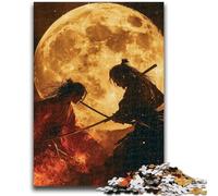 Puzzles for Teenagers Teens 1000pc Puzzle Ninja Under The Blood Moon Challenging Game And Family Play Wall Decoration Unique Birthday And Xmas Gifts 38x26cm
