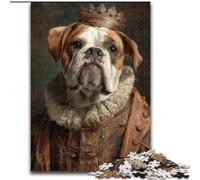 Puzzles for Teenagers Teens 1000pc Puzzle Noble Bulldog, for And from 14 Years And over Educational Learning Toys Family Games Birthday Present 26x38cm