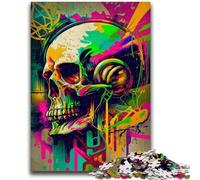 Puzzles for Teenagers Teens 1000pc Puzzle Painting Skeletons for Educational Game Challenge Toy Deal As Gifts for The Whole Family 26x38cm