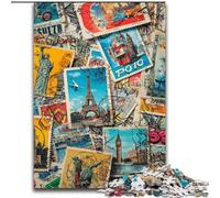 Puzzles for Teenagers Teens 1000pc Puzzle Paris Collage, Stress Relief Toys Unique Birthday And Gifts for Ages 14+ (Size 26x38cm)