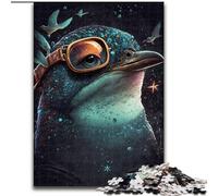 Puzzles for Teenagers Teens 1000pc Puzzle Penguin Illusion, for Educational Game Challenge Toy Unique Home Decor And Gifts (Size 26x38cm)