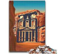 Puzzles for Teenagers Teens 1000pc Puzzle Petra Treasury Educational Stress Relief Toy Parent-child Interaction for And Age 14 (size 38x26cm)