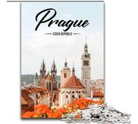Puzzles for Teenagers Teens 1000pc Puzzle Prague for Age 14+ Challenging To Complete But Fun And Humorous Great Gifts And Toys (50x75cm) 1000pcs
