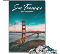 Puzzles for Teenagers Teens 1000pc Puzzle San Francisco, Analysis And Logic with Fully Interlocking Randomly Shaped Pieces for And Age 14 Years Up 75x100cm