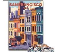 Puzzles for Teenagers Teens 1000pc Puzzle San Francisco Challenging Game And Family Play Secret Santa Gifts (38x52cm) 1000pcs