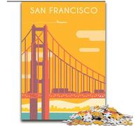 Puzzles for Teenagers Teens 1000pc Puzzle San Francisco Challenging Game And Family Play Secret Santa Gifts (26x38cm) 1000pcs