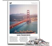 Puzzles for Teenagers Teens 1000pc Puzzle San Francisco for Age 14+ Challenging To Complete But Fun And Humorous Great Gifts And Toys (38x52cm) 1000pcs