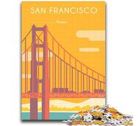Puzzles for Teenagers Teens 1000pc Puzzle San Francisco Vibrant And Unique Design Relaxing & Challenging Puzzle Experience (size 38x52cm)