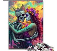 Puzzles for Teenagers Teens 1000pc Puzzle Skeleton Couple, for And from 14 Years And over Educational Learning Toys Family Games Birthday Present 50x75cm
