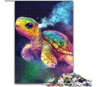 Puzzles for Teenagers Teens 1000pc Puzzle Smoke Turtle, Learning Educational for Is Ideal As A Gift for The Whole Family (Size50x75cm)