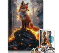 Puzzles for Teenagers Teens 1000pc Puzzle Spirit Fox,family Fun Games Fun at Home Activities,Birthday Present,Travel Gifts 75x50cm