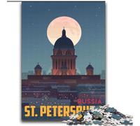 Puzzles for Teenagers Teens 1000pc Puzzle St Petersburg, Analysis And Logic with Fully Interlocking Randomly Shaped Pieces for And Age 14 Years Up 75x100cm