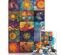 Puzzles for Teenagers Teens 1000pc Puzzle Sun Collage, Difficult Hard,is Ideal As Gifts for The Whole Family for Age 14+ 38x26cm
