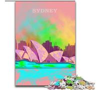 Puzzles for Teenagers Teens 1000pc Puzzle Sydney Opera, Analysis And Logic with Fully Interlocking Randomly Shaped Pieces for And Age 14 Years Up 50x75cm