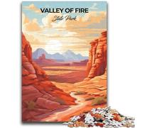 Puzzles for Teenagers Teens 1000pc Puzzle Valley of Fire State Park Help The Brain Exercise Addictive Toys to Cultivate Patience Suitable for Couples (size 38x52cm)