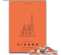 Puzzles for Teenagers Teens 1000pc Puzzle Vienna Austria Challenging Game And Family Play Secret Santa Gifts (50x75cm) 1000pcs