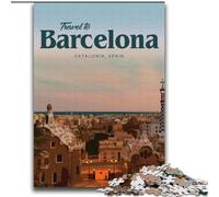 Puzzles for Teenagers Teens 1000pc Puzzle Visit Barcelona Challenging Game And Family Play Secret Santa Gifts (38x52cm) 1000pcs