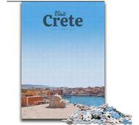 Puzzles for Teenagers Teens 1000pc Puzzle Visit Crete, Analysis And Logic with Fully Interlocking Randomly Shaped Pieces for And Age 14 Years Up 75x100cm