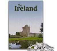 Puzzles for Teenagers Teens 1000pc Puzzle Visit Ireland Help The Brain Exercise Addictive Toys to Cultivate Patience Suitable for Couples (size 50x75cm)