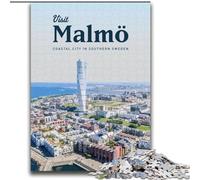 Puzzles for Teenagers Teens 1000pc Puzzle Visit Malmo, Analysis And Logic with Fully Interlocking Randomly Shaped Pieces for And Age 14 Years Up 75x100cm