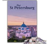 Puzzles for Teenagers Teens 1000pc Puzzle Visit St Petersburg for Age 14+ Challenging To Complete But Fun And Humorous Great Gifts And Toys (50x75cm) 1000pcs
