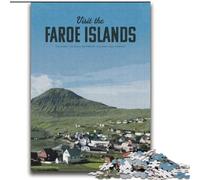 Puzzles for Teenagers Teens 1000pc Puzzle Visit The Faroe Islands, Analysis And Logic with Fully Interlocking Randomly Shaped Pieces for And Age 14 Years Up 75x100cm