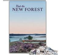 Puzzles for Teenagers Teens 1000pc Puzzle Visit The New Forest, Analysis And Logic with Fully Interlocking Randomly Shaped Pieces for And Age 14 Years Up 26x38cm