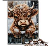 Puzzles for Teenagers Teens 1000pc Puzzle Winter Yak, for And from 14 Years And over Educational Learning Toys Family Games Birthday Present 50x75cm