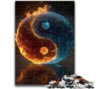 Puzzles for Teenagers Teens 1000pc Puzzle Yin And Yang Help The Brain Exercise Addictive Toys to Cultivate Patience Suitable for Couples 26x38cm