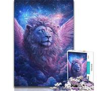 Puzzles for Teenagers Teens 2000pc Puzzle Cosmic Lion,Stress Reliever Staycation Kill Time Parent-child Interaction 70x100cm