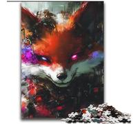 Puzzles for Teenagers Teens 2000pc Puzzle Mysterious Fox,Challenging Game Toys for Is Ideal As A Gift for The Whole Family 70X100cm