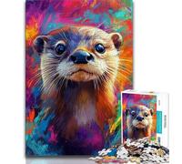 Puzzles for Teenagers Teens 2000pc Puzzle Otter Baby,Educational Family Game Wall Decoration Unique Birthday And Xmas Gifts 70x100cm