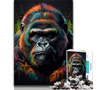 Puzzles for Teenagers The Old Gorilla 1000 Piece Jigsaw Puzzle for Adults And Teenagers,Secret Santa Gifts for And Age 14 (26x38cm)