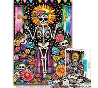Puzzles for Teenagers Undead Skeleton Jigsaws Puzzles 1000 Pieces for Teenagers Gifts,learning Educational Toys Unique Home Decor And Gifts 50x75cm