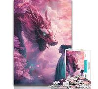 Puzzles for Teenagers Universe Chinese Dragon Jigsaw Puzzles for Adults 1000 Piece,Family Game Birthday Gifts.Challenge High Difficulty 26x38cm