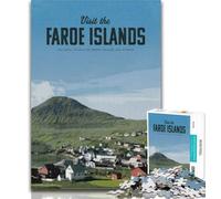 Puzzles for Teenagers Visit The Faroe Islands 1000 Pieces Jigsaw Puzzle For Adults Teens,learning Educational Toys Unique Home Decor And Gifts 26x38cm
