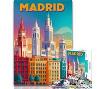 Puzzles for Teenagers World Poster 1000 Pieces Jigsaw Puzzle For Adults Teens,gifts for Friends And Family for for Age 14 26x38cm