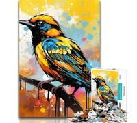 Puzzles for Teenagers Yellow Sparrow 1000 Piece Jigsaw Puzzle for Adults Teens,Toys Educational Games Stress Relieving Artists Collection, Fine Art 26x38cm