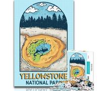 Puzzles for Teenagers Yellowstone National Park 1000 Pieces Jigsaw Puzzle for Adults& Teens,Stress Reliever Staycation Kill Time Funny Gift 75x50cm