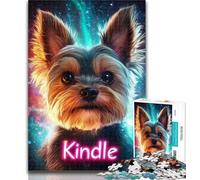 Puzzles for Teenagers Yorkshire Terrier 1000 Pieces Jigsaw Puzzle for Adults& Teens,Family Entertainment Toys Is Ideal As A Gift for The Whole Family 50x75cm