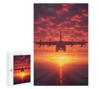 Puzzles for Teenagerss 1000 PCS Airplane at Sky Background Adult Jigsaw Puzzle Toy Wall Decor Difficult Challenge Christmas Birthday Gifts 1000 PCS