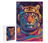 Puzzles for Teenagerss 1000 PCS Astronaut Tiger Space Jigsaws for Adults Relaxing Games Difficult Challenge Fun Activities at Home 1000 PCS